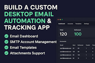 bulk email sender desktop app with analytics dashboard