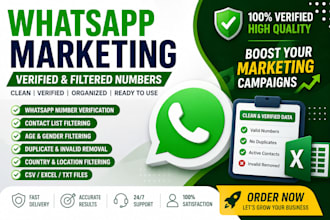 verify whatsapp numbers with contact list cleaning