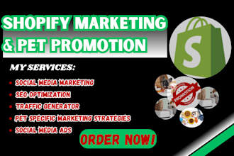 promote shopify pet, pet store ads and market pet store