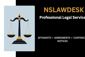 draft professional legal notice, contracts, and affidavits