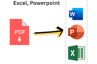 convert PDF to word or exeal