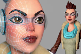 3d stylized cartoon character 3d animation or game with iclone8 blender bonelab