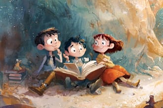 draw children illustrations for books