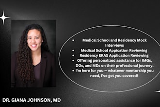conduct a mock interview for medical school or residency