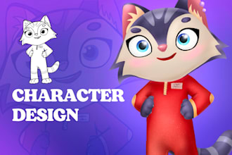 design a custom cartoon character or mascot for business