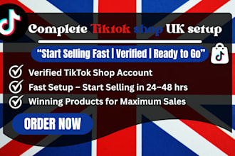 create and fully set up your tiktok shop UK account