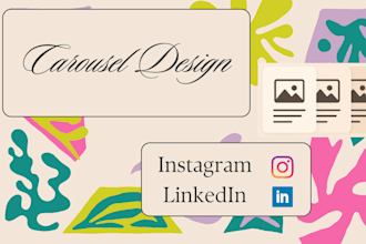design trending carousel templates for instagram and linkedin