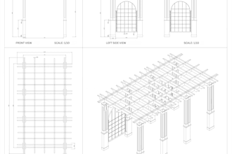 do 3d pergola design, deck, patio, gazebo and provide structural permit drawing