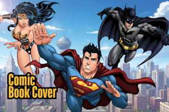 create a custom comic book cover