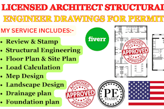 licensed architect, structural engineering pe stamp in new hampshire, washington