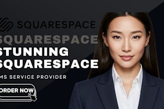 design, build, and SEO optimize a stunning squarespace website that elevates
