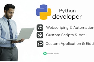 do python web scraping and selenium bots for business