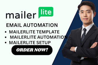 design mailerlite automation, email template mailerlite newsletter landing page