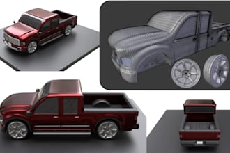 3d truck model 3d car model 3d vehicle design truck cad design for 3d printing