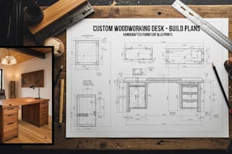 design custom woodworking build plans and furniture blueprints
