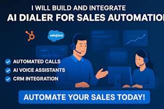 build and integrate an ai dialer system for outbound calls and sales automation