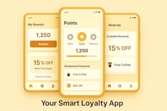 build CRM loyalty app, reward base app, gamification app