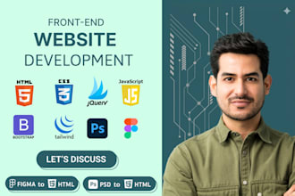 build website, website development, front end developer