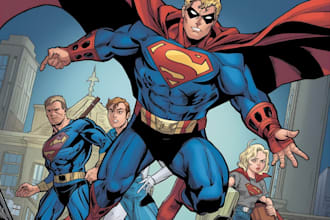 draw you dc or marvel style comic book and superhero