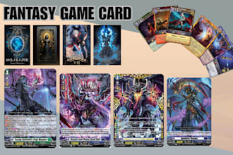 design custom fantasy, oracle, magic themed cards  for games, decks, collectors