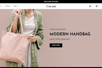 build bag shopify store tote bags handbag purses dropshipping store bag website
