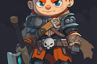 draw 2d game character or 2d game