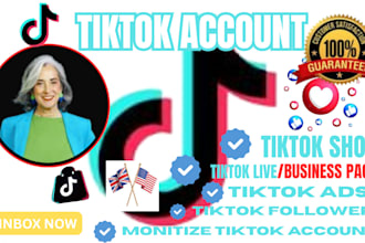 create USA titkok account uk tiktok usa tiktok shop US or uk tiktok account