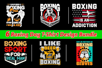 do hand drawn fitness gym boxing logo and t shirt design