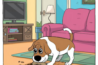 draw any humorous comic strip or cartoon