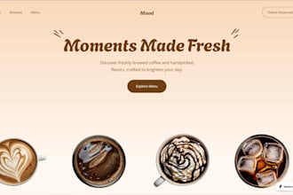 design squarespace catering cafe coffee shop website home kitchen restaurant