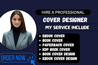 design a book cover design, ebook cover design and paperback