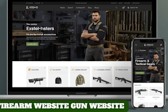 create firearm website gun website ammunition website tactical and accessories