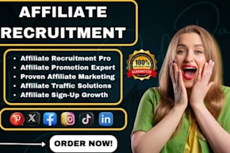 recruit influencer affiliate, affiliate promoter, MLM members, affiliate leads
