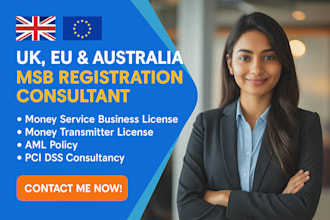 be msb registration consultant for UK, eu and australia