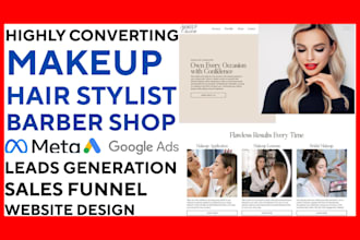 generate makeup artist hair stylist nail studio leads build barber shop website