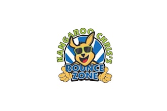design amazing classic bounce house logo