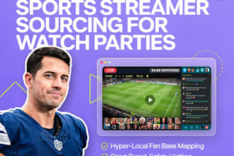 recruit live sport twitch streamers for bar watch parties