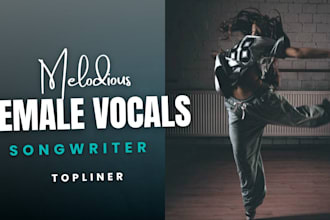 sing professional custom female rnb vocals, sad girl pop song, hyperpop singer