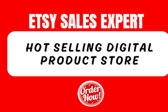 setup etsy shop, etsy digital product store, etsy listing