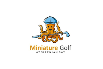 design awesome caribbean mini golf course logo