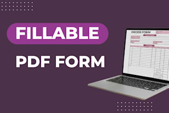 design and develop fillable pdf forms