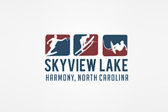 create motivation a awesome logo for a water ski club