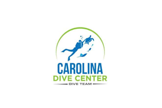 design traditional carolina dive center new logo