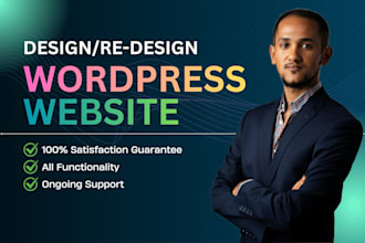 design or redesign and develop wordpress website and ecommerce website