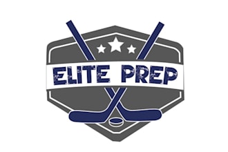 create aesthetics logo for a new hockey program