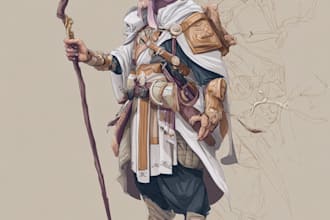 illustrate your ttrpg oc, vtm, fantasy, dnd character art