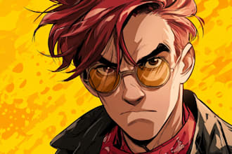 comic cartoon character style comic cartoon