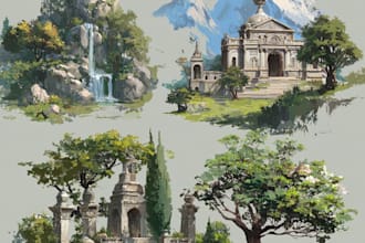 environment concept art landscape design