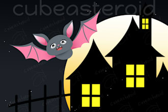 draw children book, poster, tshirt design cartoon style