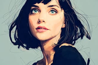 draw high quality vector portraits